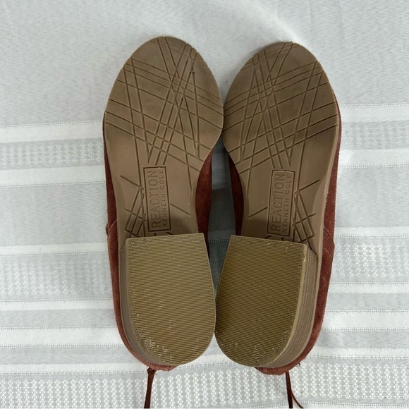 Reaction Kenneth Cole side 8.5 Side Skip Terracotta Red Suede Boots Booties - Picture 10 of 13